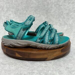 Teva Tirra Sandals Little Girls Size 12 Kids Camino Metallic Teal